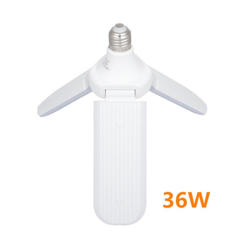 LED Folding Garage Three-leaf Bulb Light High-brightness Constant Current Radar Induction Bulb