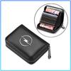 Auto Logo Leather Car Driver License Credit Card Holder Case Wallet For Opel Astra C G H Insignia J K Zafira B Corsa Vectra C Corsa C