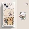 Phone Case For Lovers Couples Fit for iPhone 11 12 13 14 15 16 Pro Max XR X XS Mini 8 7 Plus SE 2020 Clear Case Cute Cartoon Dog