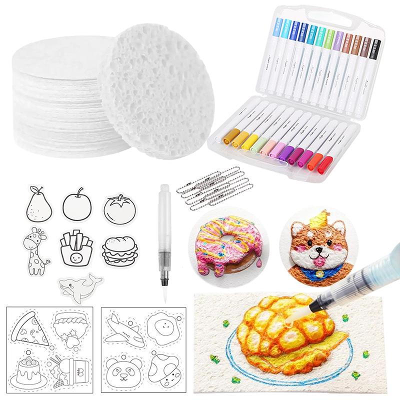 

Волшебная объемная краска, 3D рисование, волшебный холст-губка, набор для текстурной живописи с эффектом попкорна