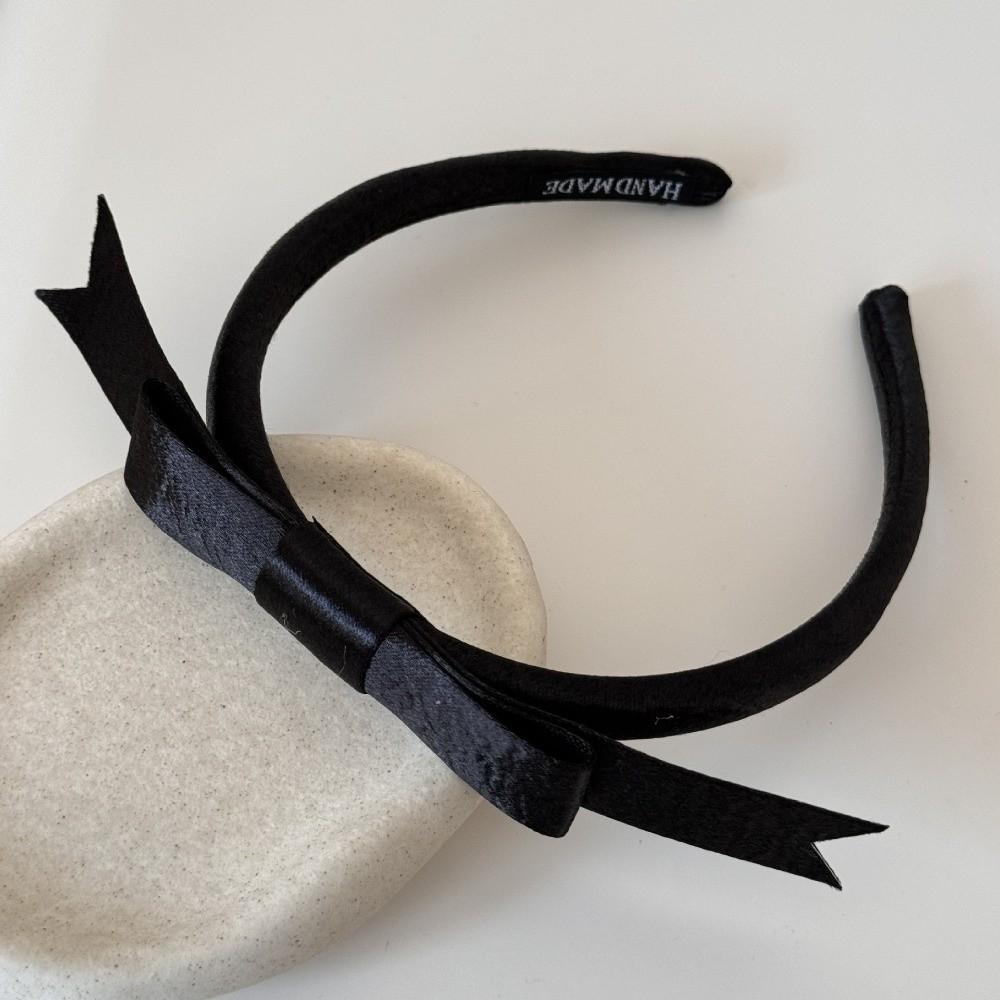 Thin Bow Headband Non-Slip Women Hairband Elegant Balletcore Hair Band  Student