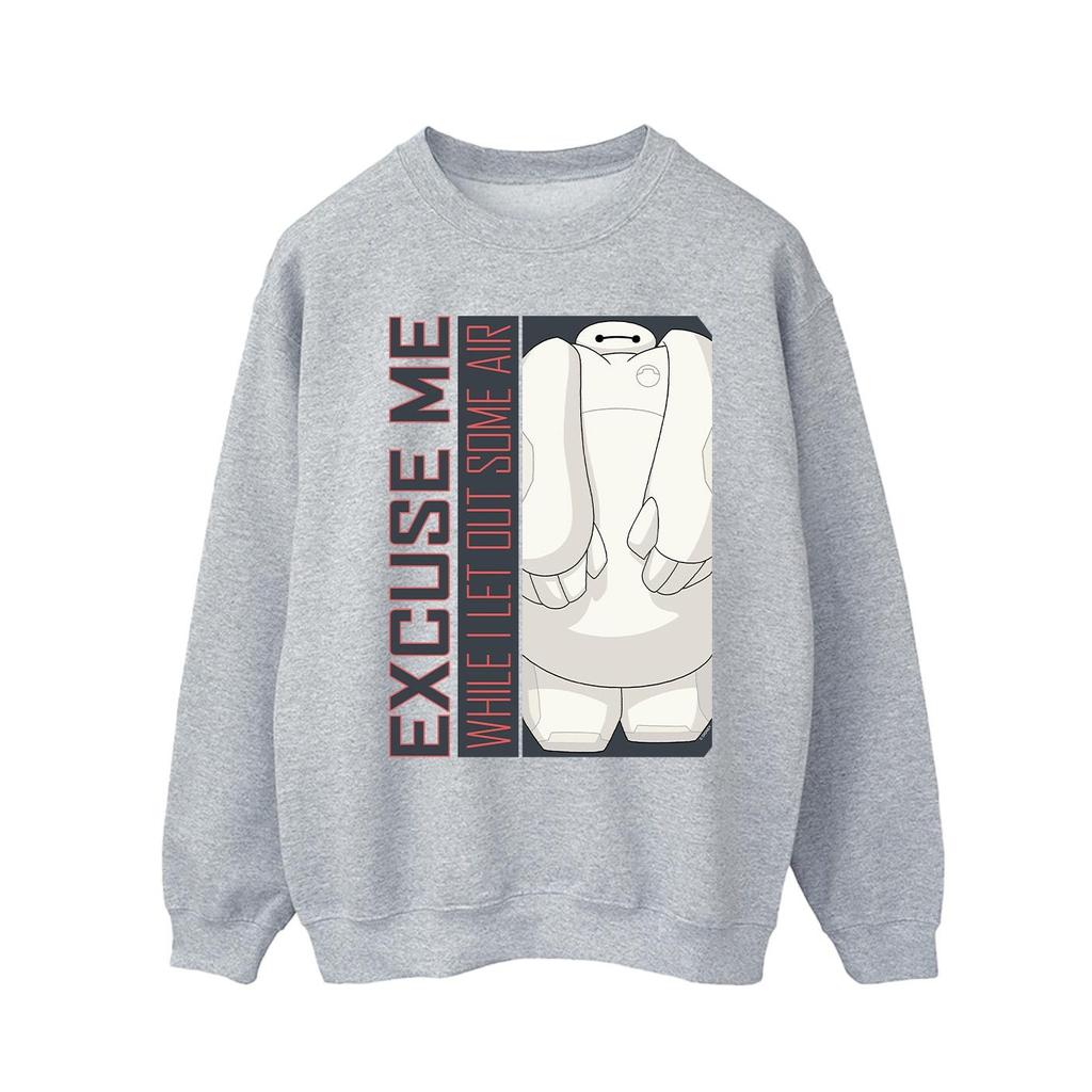 Disney Mens Big Hero 6 Baymax Excuse Me Some Air Sweatshirt