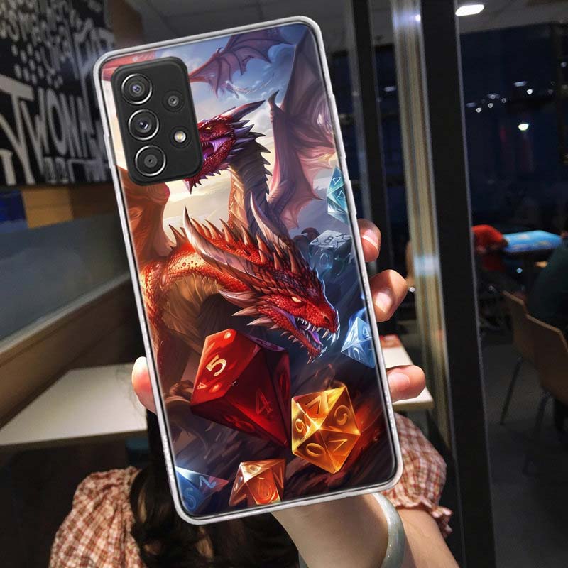 Game D-Dungeons D-Dragons D-DND Phone Case for Samsung A54 A57 A37 A17 A14 A15 A12 A24 A34 A55 A35 A25 A52S A07 A05S A04S A22 A3