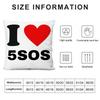 Rock 5 Seconds of Summer Band Pillow Case Anti-dustmite Pillow Invisible zipper silky short plush Sofa cushion cover