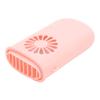Przenośny wentylator na szyję z 3 prędkościami, ładowany, 800mAh, mini wentylator naszyjnikowy do biura, na kemping, na wędrówki, różowy