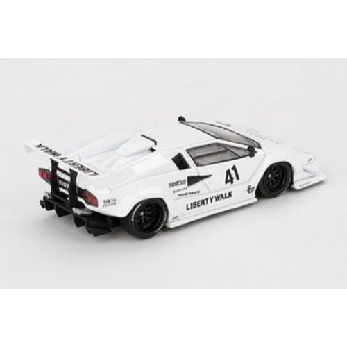 MINI GT 1/64 Scale Lamborghini Countach LB-WORKS Tokyo Auto Salon 2024 White (Left-Hand Drive) Finished Product MGT00966-L