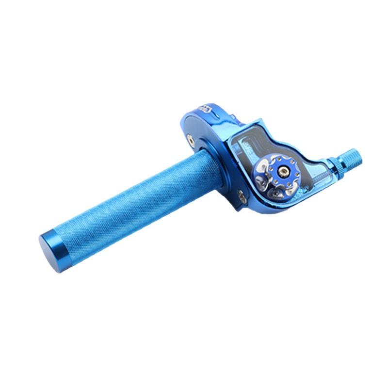 Universal 22mm Motorcycle Throttle Grip Off-Road Dirt Bikes Adjustable Twist With Visual Fuel Indicator 7 Colors