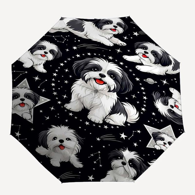 

1PC Dog Space Umbrella-8-Rib Reinforced, Automatic Open, Lightweight & Durable, Fashion Accessory for Outdoor, Beach L0367