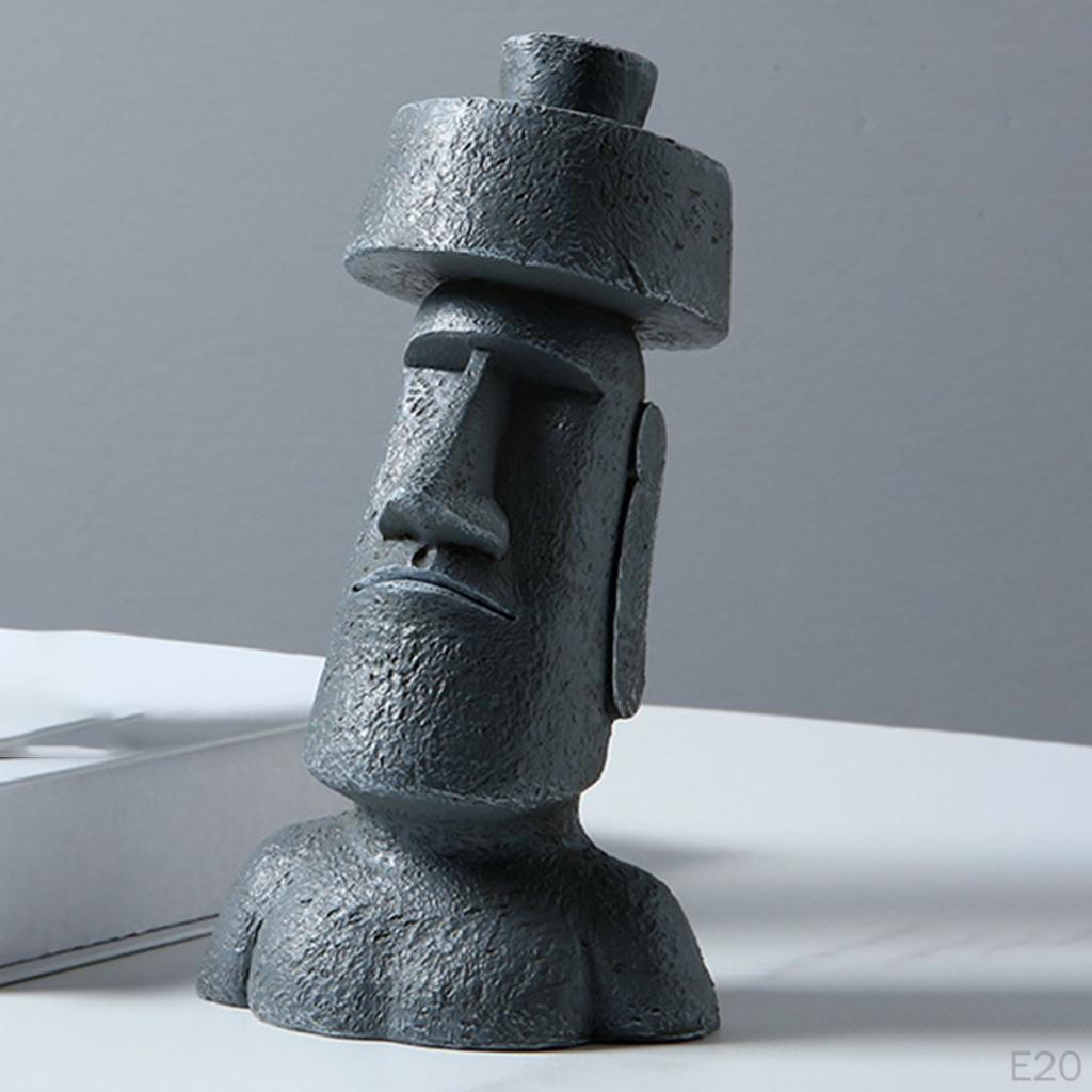 1 Antike Osterstatue, Massives Megalithisches, Monolithische Dekoration AHU, Römisch für Zimmer ,,