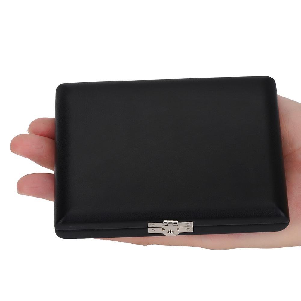 Black wooden saxophone and clarinet reed case for 6 saxophones
