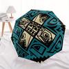 1pc Tribal Pattern Automatic Open/close, All-Season Portable Folding Umbrella, Travel, Everyday, Formal Events - Compact Luxury Parasol, Outdoor Acces