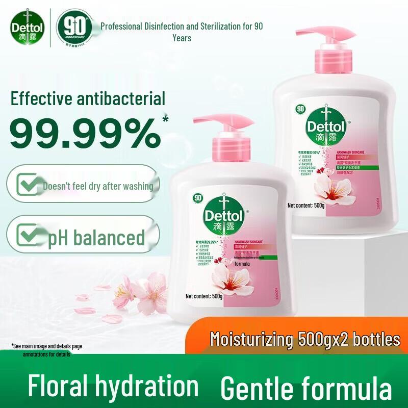 

Dettol Moisturizing Antibacterial Hand Wash (2-Pack)