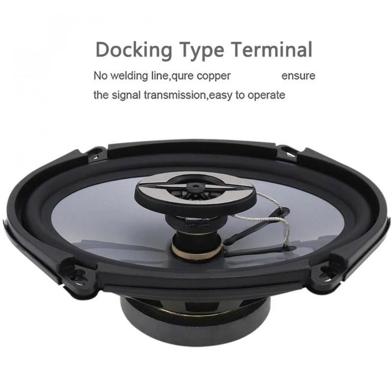 Car Stereo Loudspeakerss 380W High Middle Range Coaxial Vehicle Sound Systems Automotive Entertainment Easy Installation