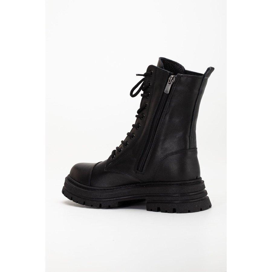 Women's Genuine Leather Thick Soled Casual Long Boots