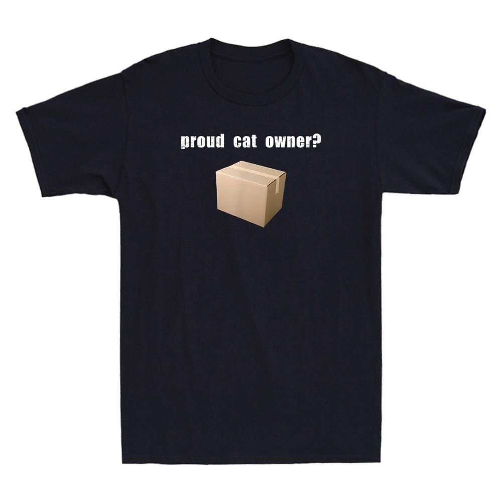 Proud Cat Owner Schrodingers Cat Funny Cat Lover Quote Gift Retro Unisexs TShirt S