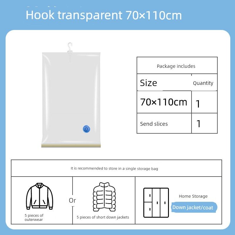 The Treasure of the Store: Vacuum Compression Bags for Single Cotton Quilts and Clothes, Extra-Large Travel and Business Trip Vacuum Storage Bags