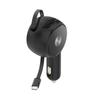 Retractable Car Charger 2 In 1 Fast Charging Car Phone Charger 60W Mini Car Adapter USB C Charger for Phone Laptop
