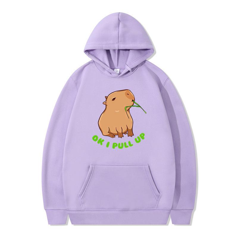 Autumn and winter animation funny hoodie men's and women's sweater hooded and velvet one piece