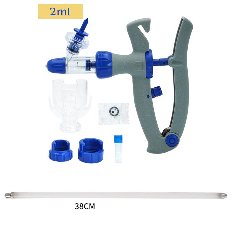 1-10Ml Veterinary Continuous Injector with Extension Tube 28Cm/38Cm Vaccine Injection Poultry Adjustable Automatic Injector