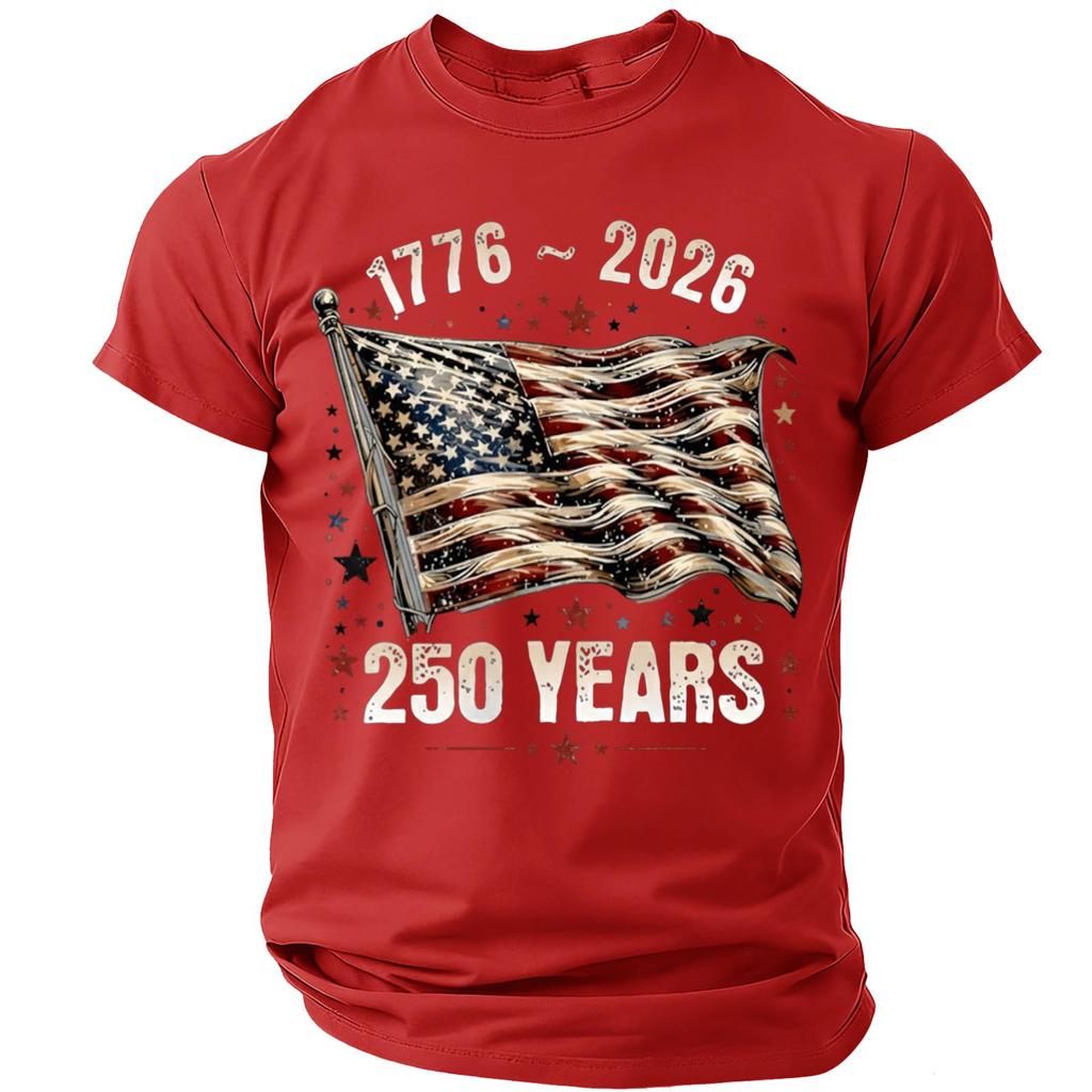 Men's Casual Round Neck Short Sleeve T-Shirt