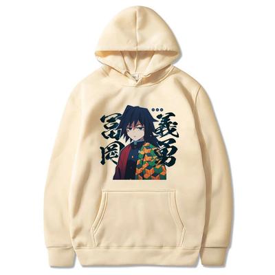 Japan Anime Demon Slayer Tomioka Giyuu Grafikdruck Kapuzenpullover Herren Damen Sweatshirts Harajuku