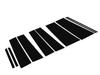 BRIGHTZ Stepwagon Spada RK5 RK6 Super Mirror Stainless Steel Black Plated Pillar Panels No Visor Required 10PC RK5 RK6 K5 K6 5 6 Stepwagon Spada 29696