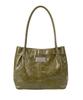 The Green Lab Soft Crack Square Shoulder Bag [Olive]