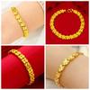 Love Heart Golden Bracelet Zinc Zinc Alloy Chinese Style Bangles Vintage Hollow Bracelet  Daily
