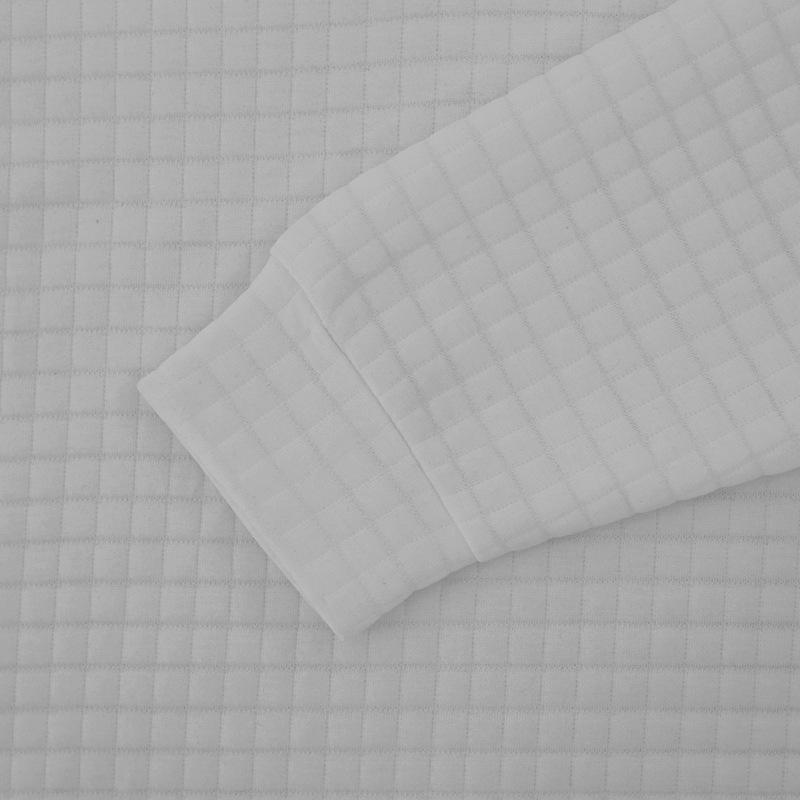 Half-zip long-sleeved checked sweatshirt for men Spring/autumn stand-collar sports top