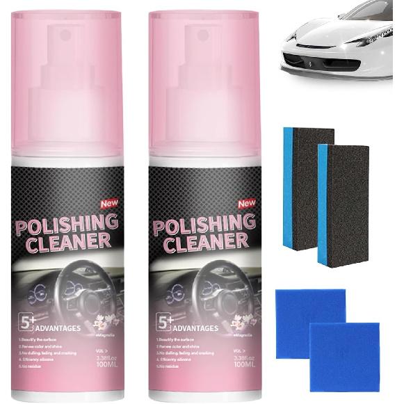 Timeno 2025 Новый полировальный очиститель для салона автомобиля, Универсальный очиститель для салона автомобиля для резины, кожи (2)