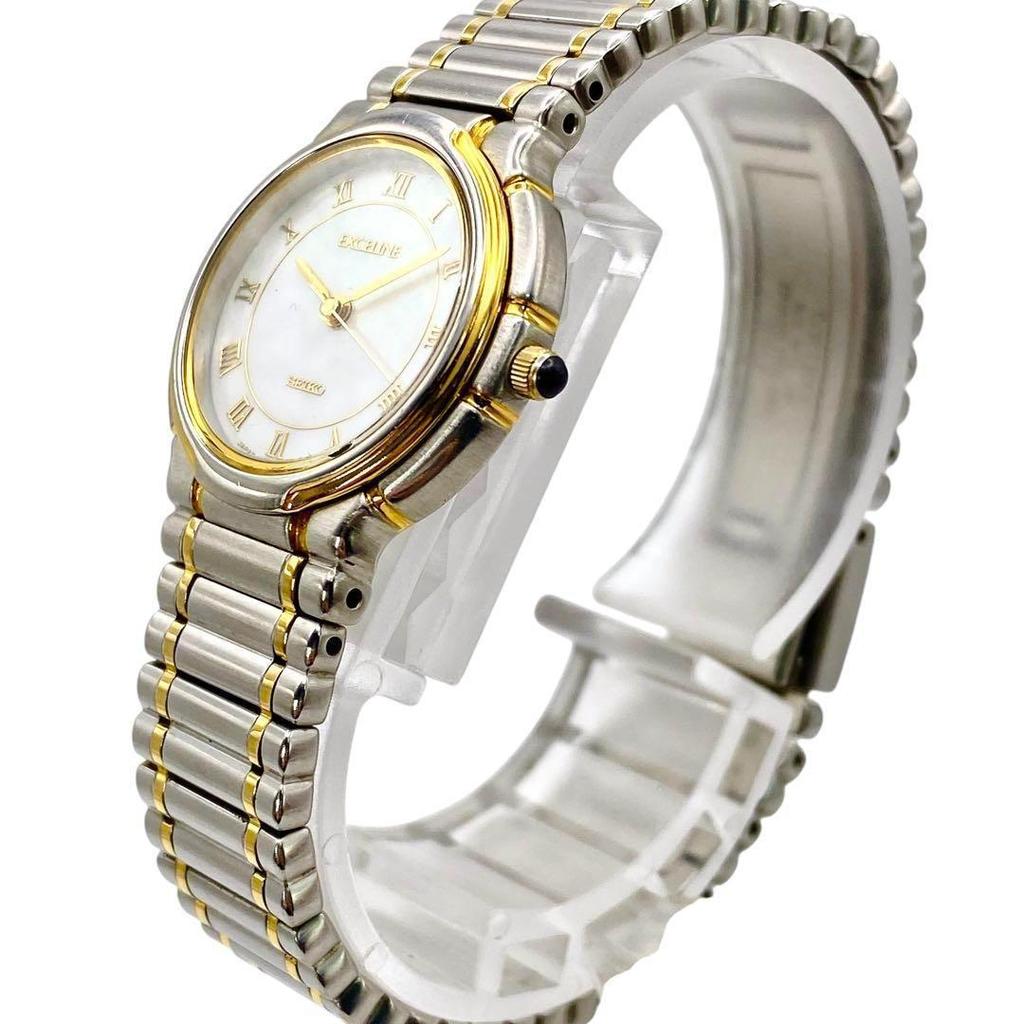 [USED] SEIKO Shell Dial Women's Exceline Watch 1172