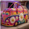 3D VW Bus Retro Travel & Gym Bag: Trendy Short-Distance Fashion