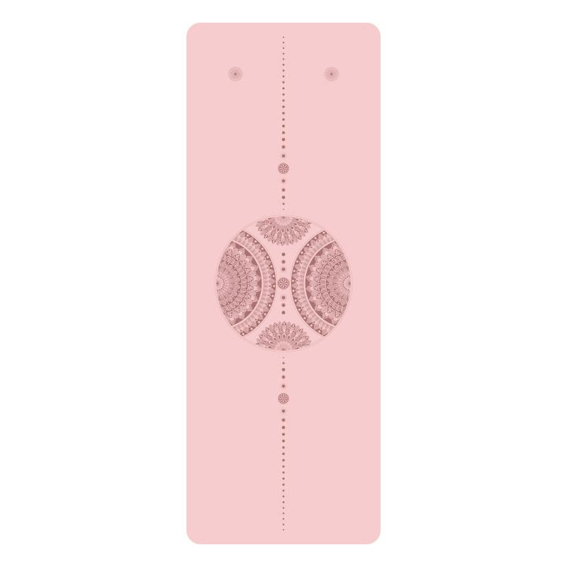 Exquisitely Carved Non-Slip Dual-Sided Yoga Mat - Sweat-Absorbing Natural Rubber for Home & Studio Use