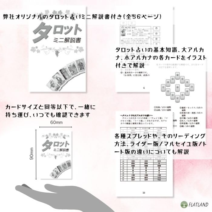 The Tarot of Light Tarot Reading Instructions Instruction Manual Authentic Tarot Cards (Japanese Included) (78 Cards)