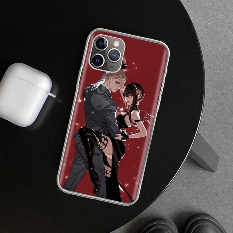 Anime S-Spy Family Anya Phone Case Cover for iPhone 11 12 13 Mini 14 15 Plus 16 Pro Max 17 Air 7 8 + SE Art Customized Fundas 11