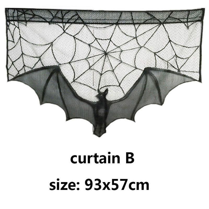 

Скатерть Накидка Занавеска для стола Шарф для камина Реквизит для украшения Хэллоуина CurtainB