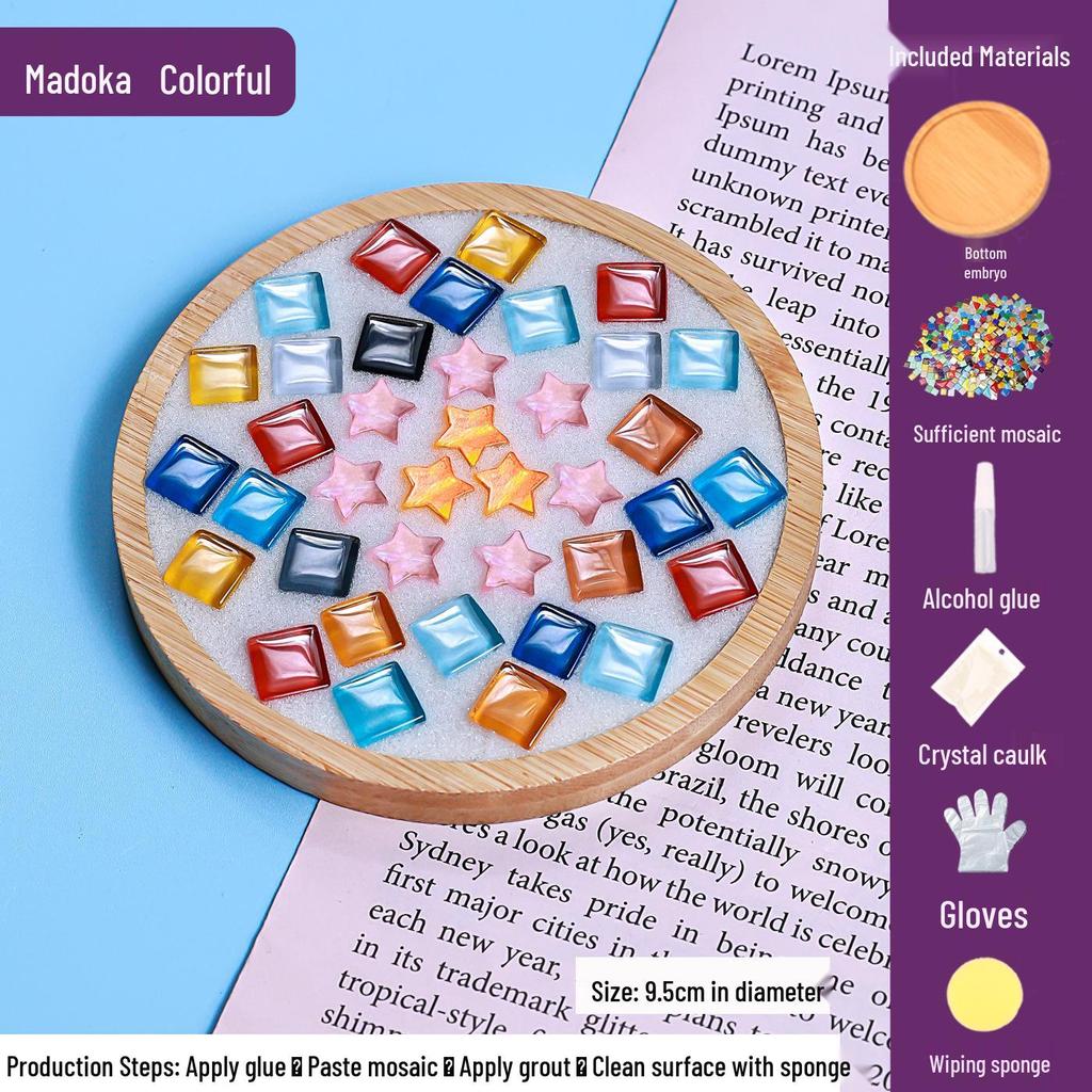 DIY Mosaic Coaster Craft Kit for Kids - Patchwork Creative Art