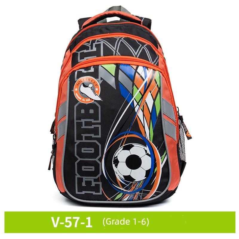 

Russian Grizzly Elementary School Boy Grade 1-3 School Bag Cartoon Kids Backpack Spine Protection Burden Alleviation Backpack V-57-1