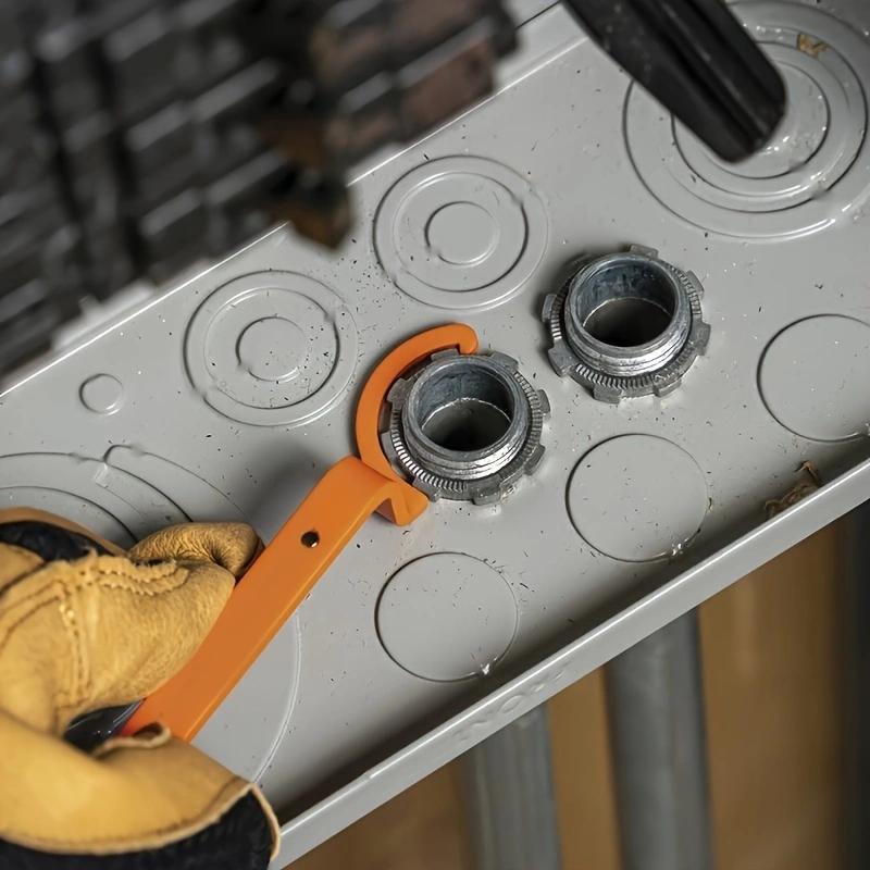 1inch 1/2inch 3/4inch 3PCS Conduit Lockout Wrench C-Shape Alloy Steel Wrench For Tight Spaces Tightening Or Loosening Nuts