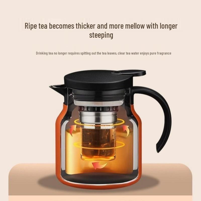 316 Stainless Steel Vacuum Insulated Stew Pot - Large Capacity with Portable Handle, Tea & Water Separation, for Tea & Coffee
