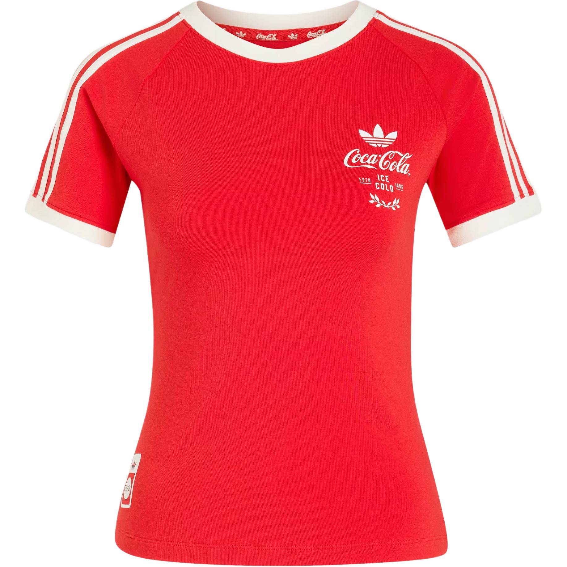 Adidas Originals X Coca-Cola Sports Retro T-Shirt Women Tops KY7558 XS