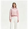 European down cotton clothes women's new short light and thin warm slim fashion jacket hooded