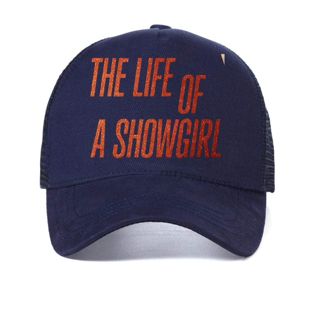 

Taylor New Ablum The Life of A Showgirl baseball cap Fashion Summer Women HarajukuTrend Casual mesh caps mesh Breathable hat Adjustable темно-синього кольору