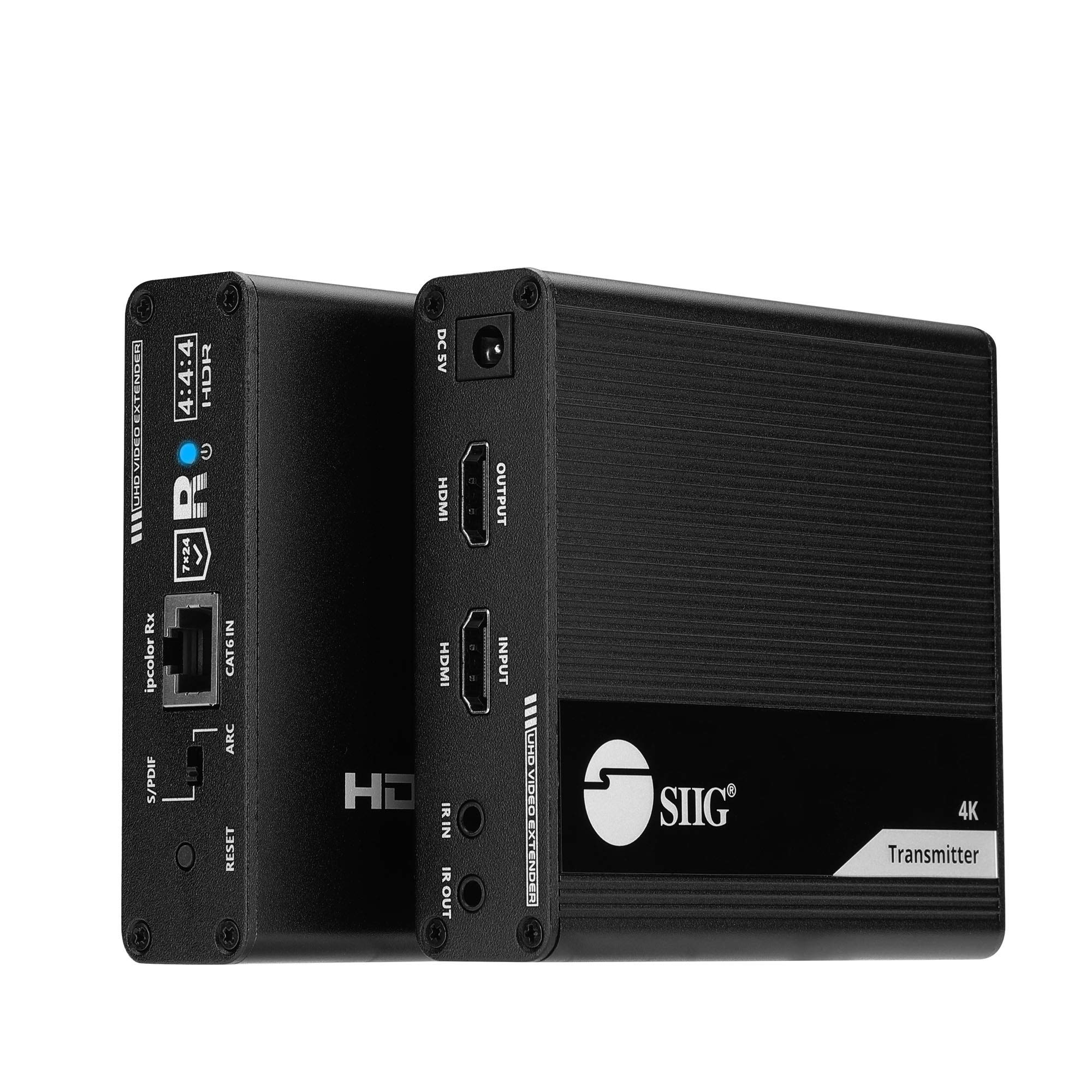 

SIIG 230ft 4K HDMI Extender with Loop-Out & Daisy Chain, HDMI 2.0 HDR Balun, HDCP 2.2, EDID Learning, Near Zero Latency, ARC & Audio Extractor, Mounti