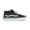 Vans SK8 Cushioning Abrasion Resistant Cushioning, Wear Resistant Mid top Kids' Skateboarding Shoes Black Gray VN000BVP6BT
