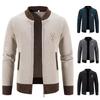 Autumn Winter Knit Sweater Jackets Men's Korean Baseball Jumper Cold Blouse Streetwear Y2K Sweatshirts Trench Coat