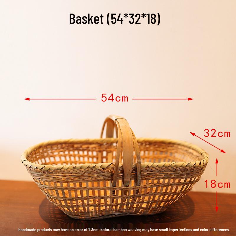 Bamboo Woven Catering Display Basket for Vegetables and Dishes