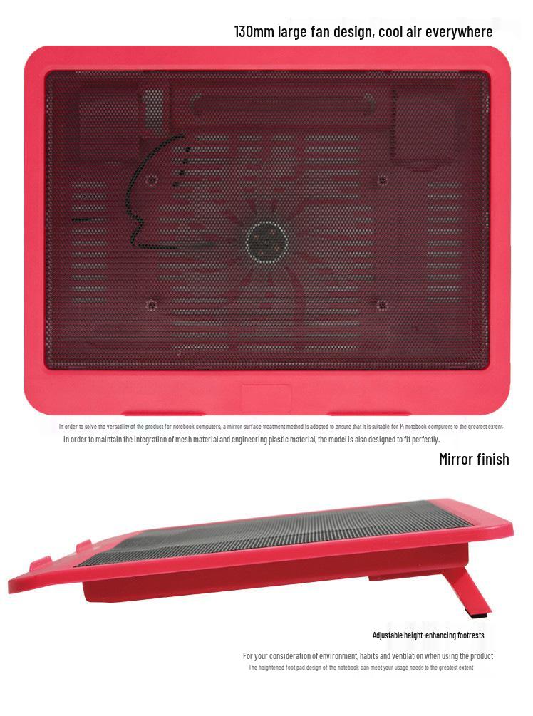 N19 Vibrant Silent Laptop Cooling Fan & Suction Base
