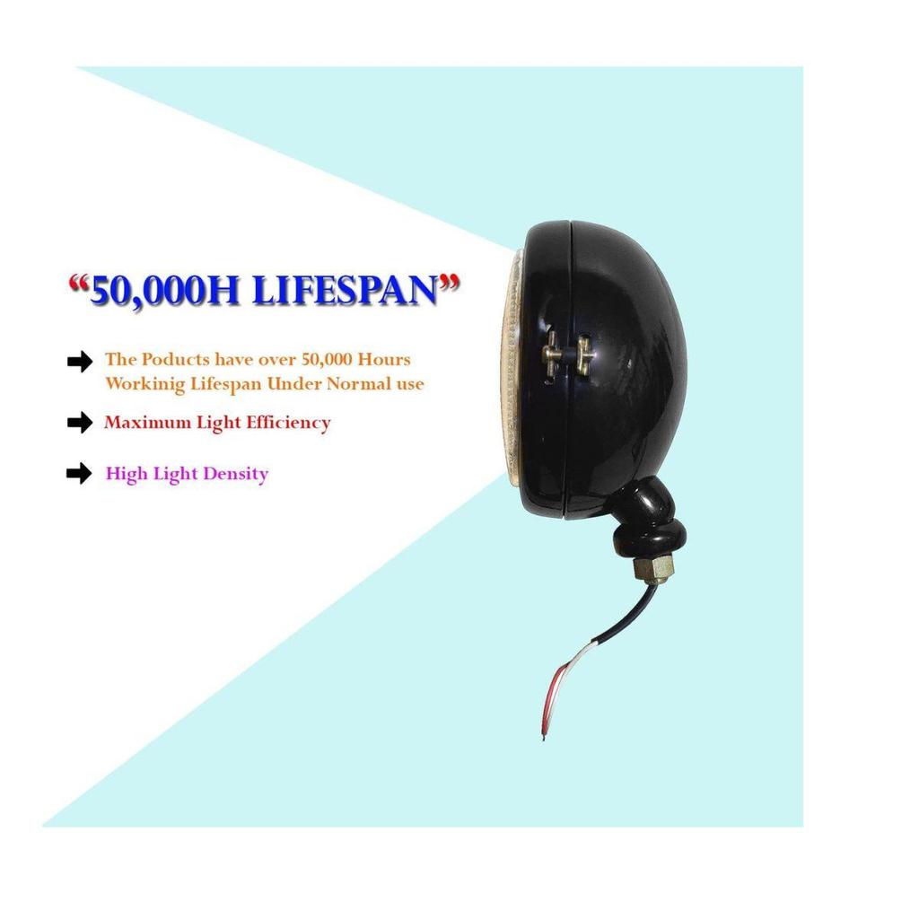 Massey Ferguson 35, 35X, 65, 765 Linke Traktor-Scheinwerfereinheiten – Kompatibel mit David Brown & Case/IH Modellen – 12V Glühbirnen – Schwarzes Gehäuse