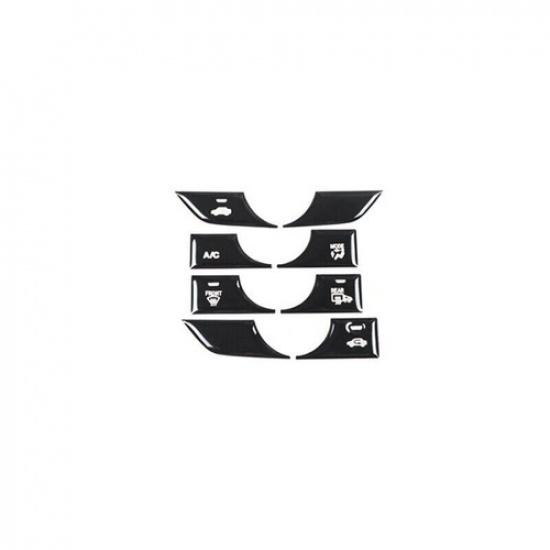 Black Console AC Switch Control Button Cover Trim For Honda CRV CR-V -2024